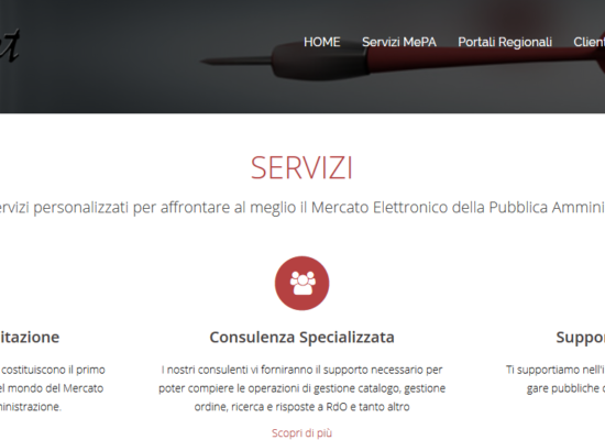 nuovo sito web di MePAnet